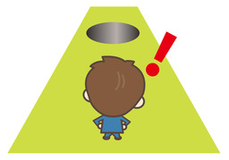 in front ofのイラスト